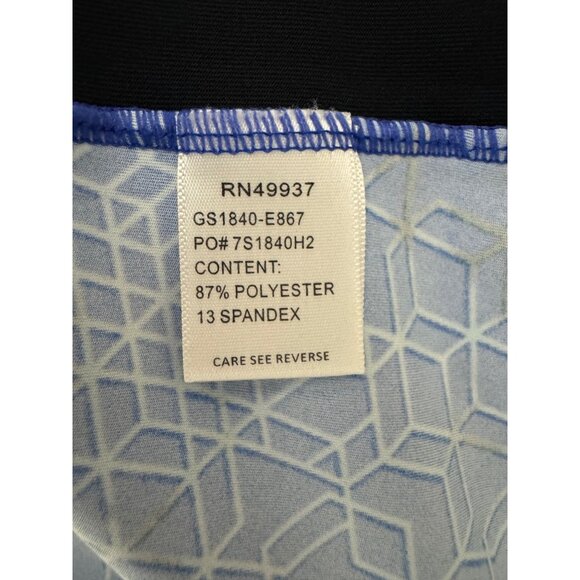 Tail Blue Geometric Honeycomb Patterned Golf Dress w/Pockets Size M Pickleball - Picture 7 of 8